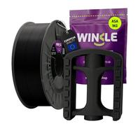 Winkle ASA Filament 1.75 mm | 3D Printer Filament | ASA 3D | 3D Printing | Azabache Black Colour | Coil 1000 g