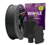 Winkle Fireproof PLA Filament UL94-V0 1.75 mm 750 g Black, 3D Printer Filament, 3D Printing Materials, Dimensional Accuracy +/- 0.05 mm, Easy to Print, Fireproof and Electrically Insulating Filament