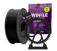 Winkle Jet Black ABS Filament | 3D Printer Filament | ABS Filament 1.75mm 1kg | Black ABS | Durable High-Strength Filament | 1kg Spool