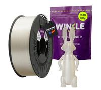 WINKLE PETG Clear Filament | 3D Printer Filament | PETG Filament 1.75mm 300g | Compatible with Most 3D Printers | PETG Clear | Dimensional Accuracy | 300g Spool