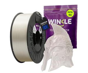 WINKLE PETG Clear Filament | 3D Printer Filament | PETG Filament 1.75mm 300g | Compatible with Most 3D Printers | PETG Clear | Dimensional Accuracy | 300g Spool