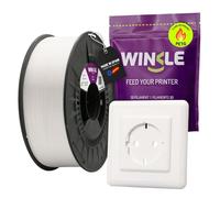 Winkle PETG Filament FR 1.75 mm White 1 kg, 3D Printer Filament