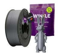Winkle PETG Silver Filament | 3D Printer Filament | PETG Filament 1.75mm 300g | Compatible with Most 3D Printers | PETG Silver | Dimensional Accuracy | 300g Spool