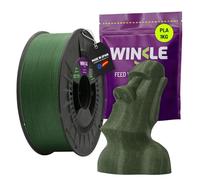 Winkle HD Glitter PLA Filament (Particles) Military Green | 3D Printer Filament | PLA Filament 1.75mm 1kg | Dimensional Accuracy | Green PLA | Glitter Appearance | 1 kg Spool