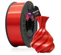Winkle PLA Silk Filament 1.75 mm Ruby Red 300 g Spool 3D Printer Filament Compatible with FDM Printers 3D Printing Materials Dimensional Accuracy +/- 0.05 mm Easy to Print Silk Finish