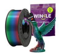 Winkle Tricolour Silk PLA Filament 1.75 mm Northern Lights, 1 kg Spool, 3D Printer Filament Compatible with FDM Printers, 3D Printing Materials, Dimensional Accuracy +/- 0.05 mm, Easy to Print