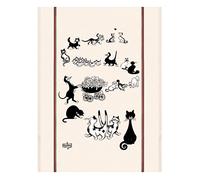 Winkler Les Cats de Debout Tea Towel - Multicats