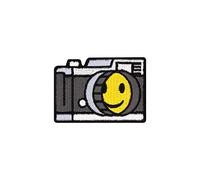 Winks For Days Smiley Face Vintage Camera Embroidered Iron-On Patch