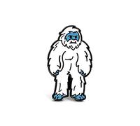 Winks For Days Yeti Grumpy Abominable Snowman Hard Enamel Lapel Pin, 0.92"W x 1.56"H, Metal