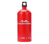 WinkWave 1.5L Aluminum Oil Fuel Bottle Alcohol Liquid Gas Oil Container for Camping Hiking Backpacking