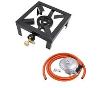 WinkWave 8KW Gas Boiling Ring Cast Iron Burner Large LPG Stove Outdoor Cooker Iron Frame Portable Fire Control Stove