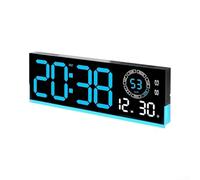 Winlaovate ABS Digital Clock 39cm Modern Living Room Decor(Blue)