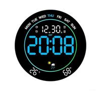 Winlaovate ABS LED Wall Clock 25cm Colorful Ambient Light(Blue)