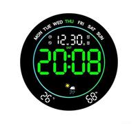 Winlaovate ABS LED Wall Clock 25cm Colorful Ambient Light(Green)