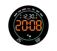 Winlaovate ABS LED Wall Clock 25cm Colorful Ambient Light(Orange)