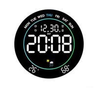 Winlaovate ABS LED Wall Clock 25cm Colorful Ambient Light(White)