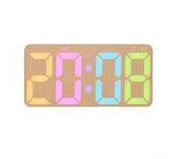 Winlaovate Fabric Wall Clock with Stand Dual Use LED Night Light(5804 A) | Wall or desk use, built-in stand, for versatile placement, soft LED glow, cozy night atmosphere