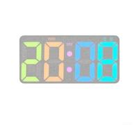 Winlaovate Fabric Wall Clock with Stand Dual Use LED Night Light(5804 B) | Wall or desk use, built-in stand, for versatile placement, soft LED glow, cozy night atmosphere