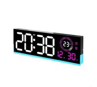 Winlaovate Living Room LED Clock 39cm Timer Function(Pink)