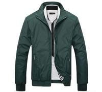Winlaovate Men's for slim Fit Zipper Jacket Autumn Solid Cardigan Men's | polyester fabric, lightweight feel, easy care, wrinkle resistant, durable construction