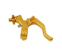 Winlaovate Motorcycle Clutch Lever CNC Aluminum Short Handlebar One Finger Operation for Stunt Riding, Anodized for surface, Reduced Resistance Design,(yellow)