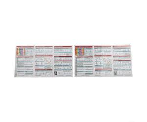 Winlaovate Pocket Guide Cards For Rhythm Interpretation Featuring Double Sided Tri Fold Design And Comprehensive ECG Analysis Content