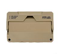 Winlaovate Thin Camping Lantern Rechargeable Card Light Pocket Size LED Lamp Compact Hiking Backup Lighting Portable Tent Reading Light Slim Survival USB(Brown)