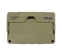 Winlaovate Thin Camping Lantern Rechargeable Card Light Pocket Size LED Lamp Compact Hiking Backup Lighting Portable Tent Reading Light Slim Survival USB(Green)