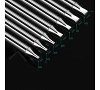 Winlaovate TS100 Soldering Iron Replacement Tip - Stainless Steel Pointed/Knife Edge/Horseshoe Tip for TS-BC2, TS-I, TS-D24, TS-C4, TS-K, TS-KU, TS-B2, TS-C1,(TS-100-K)