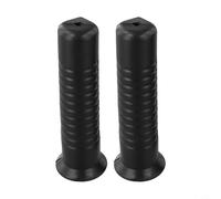 Winlaovate Wheelbarrow Rubber Handles 2-Pack, Non-Slip Shock Absorbing Tube Grips for Garden Cart and Hand Truck, Replacement Barrow Handle Covers, Black, Round(110 x 21mm)