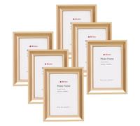 Winlor Mini Picture Frames 2.5x3.5 Inch (6-Pack) Small Polaroid Photo Frame Set For Family, Table & Wall, Home & Office Decoration, Gold