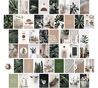 Winmany 50PCS Wall Collage Kit Aesthetic Picture Room Decor Wall Art Prints Kit Album Covers Retro 80s Aesthetic Posters Unique Indie Dorm Photo Display for Room Decor (Green)
