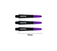 WINMAU Dart Shaft - Vecta Blade360 Polycarbonate Dart Stems - 1 Set per pack (3 darts Shafts in total) - Professional Darts Accessories - Black & Purple Intermediate Shafts