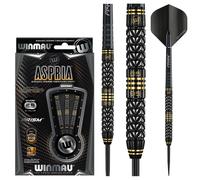 WINMAU Aspria Tungsten Steeltip Dart Set 26 gram with Prism Delta Flights and Prism Force Shafts (Stems)