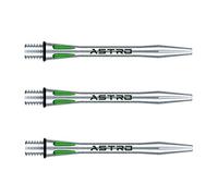 WINMAU Astro Aluminium Green Intermediate Dart Stems (Shafts) - 1 set per pack (3 shafts in total)