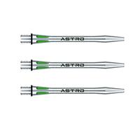 WINMAU Astro Aluminium Green Medium Dart Stems (Shafts) - 1 set per pack (3 shafts in total)
