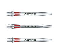 WINMAU Astro Aluminium Red Intermediate Dart Stems (Shafts) - 1 set per pack (3 shafts in total)