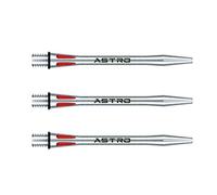 WINMAU Astro Aluminium Red Medium Dart Stems (Shafts) - 1 set per pack (3 shafts in total)