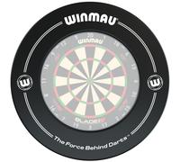 WINMAU Black Printed Dart Board Surround Ring ? Durable Wall Protector for Dartboards