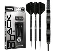 WINMAU - Blackout 1 Series 25g - 90% Tungsten Darts - Professional Steel Tip Darts Set with Dart Flights and Shafts