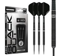 Winmau Blackout 1 Darts | 90% Tungsten | Classic Style | 21g-26g Steel Tip Darts 26g