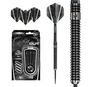 Winmau Blackout 24g Steel Tip Darts - 90% Tungsten