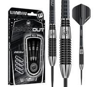 WINMAU Blackout 26 Gram Tungsten Darts Set with Flights and Shafts (Stems)