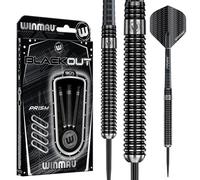 WINMAU Blackout 28 Gram Tungsten Darts Set with Flights and Shafts (Stems)
