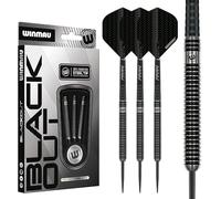 WINMAU | Blackout | 28g | Parallel | Steel Tip | 90% Tungsten Darts Set