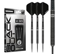 WINMAU | Blackout | Parallel or Torpedo | Steel Tip| 90% Tungsten Darts Set | Parallel or Torpedo Barrel | Includes Darts Accessories: Dart Flights & Stems | 18g, 21g, 22g, 23g, 24g, 25g, 26g & 28g