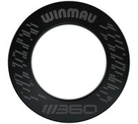 WINMAU Blade 360 Dartboard Surround - Black Dart Board Surround Ring - Durable Backboard Wall Protector for Dartboards - Professional Darts Accessories