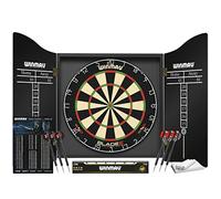 Winmau Blade 6 Championship Dartboard with Cabinet and Darts Set