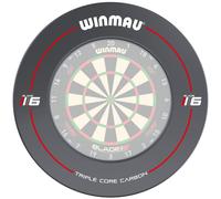 WINMAU Blade 6 Printed Dart Board Surround Ring - Grey - Durable Backboard Wall Protector for Dartboards - Professional Darts Accessories