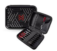 WINMAU Blade X Armor G2 Darts Wallet - Black Darts Case Holds Fully Assembled Darts and Accessories - Impact Proof, Ultra-Durable and Secure